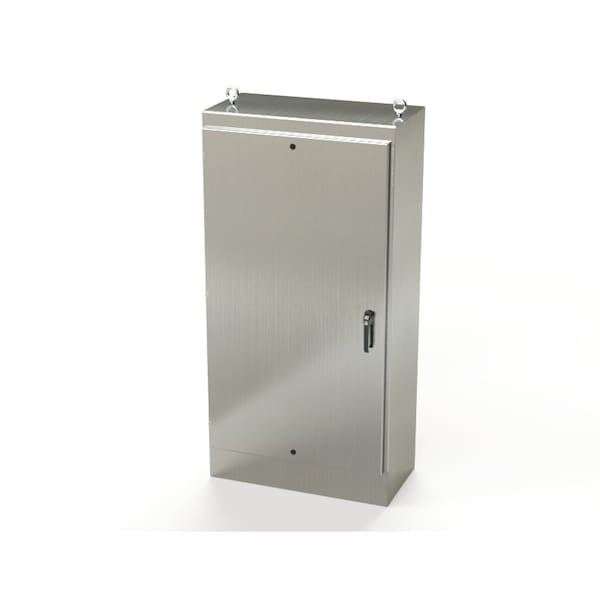1/4 Turn Latch, 3 Point Latch with Padlock/Keylock Handle Electrical Enclosures, 72 in H, 18 in D